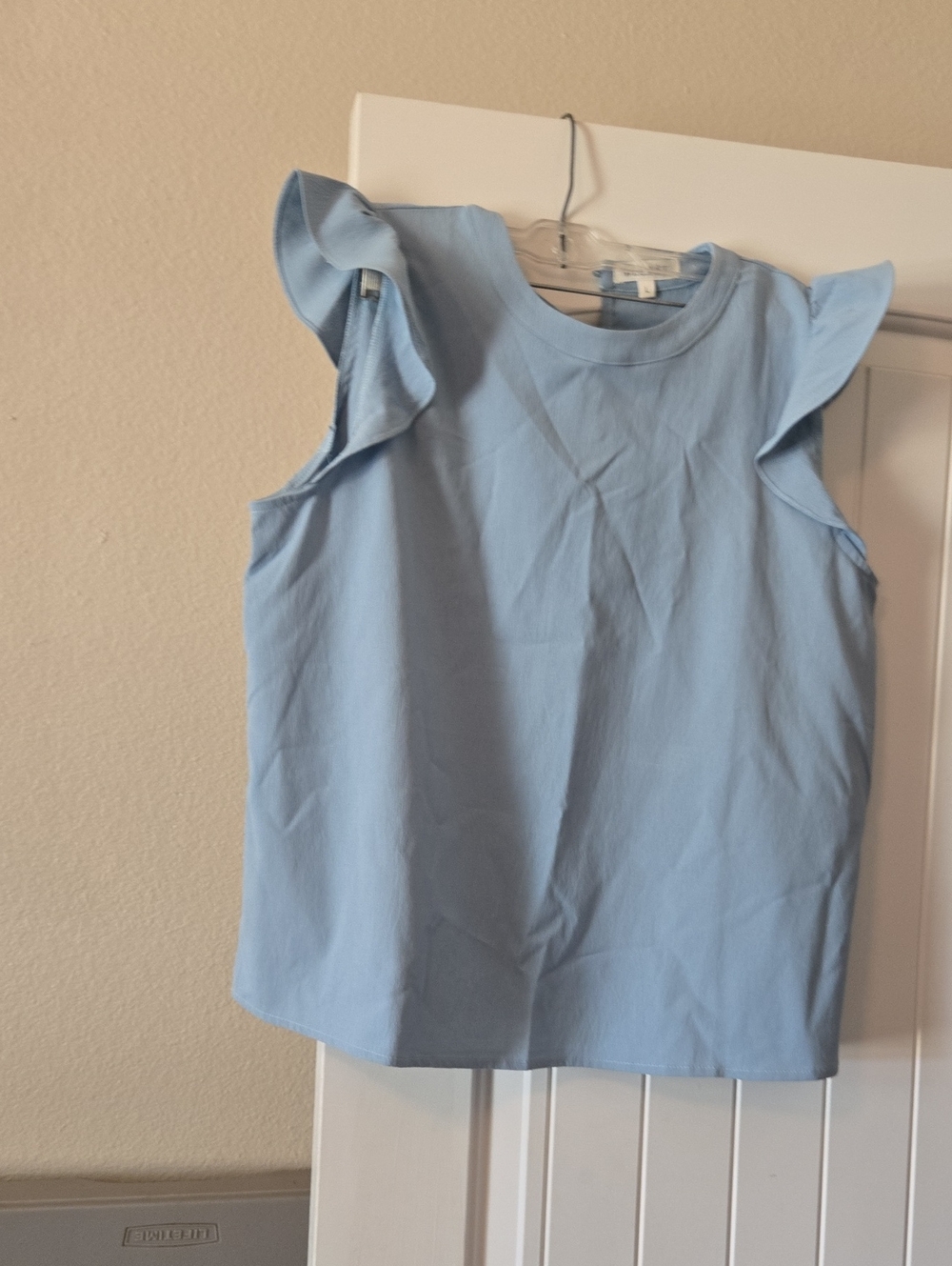 Wishlist Light Blue Flutter Sleeve Women's Camisole